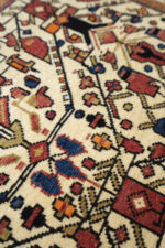 Semi Antique Afshar Vases Carpet 83*55CM - Image 3