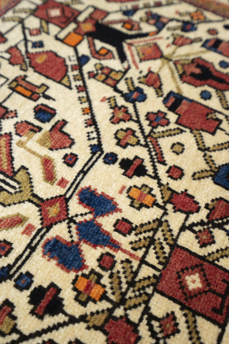 Semi Antique Afshar Vases Carpet 83*55CM - Image 3