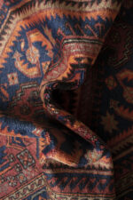 Tarom Persian Rug Flaming Diamond Design, Zanjan Region c. 1970s 207*133CM - Image 7
