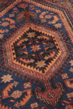 Tarom Persian Rug Flaming Diamond Design, Zanjan Region c. 1970s 207*133CM - Image 3