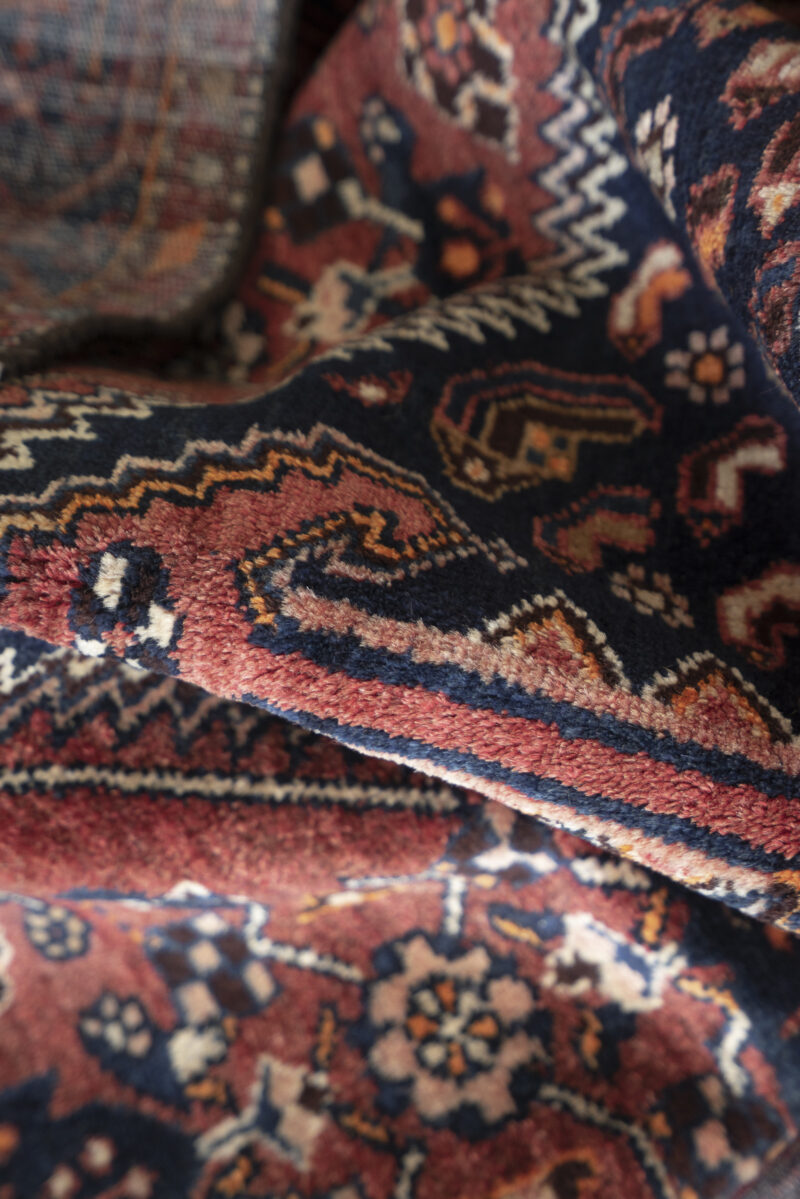 Semi Antique Tarom Navy Persian Rug  212*128CM - Image 4