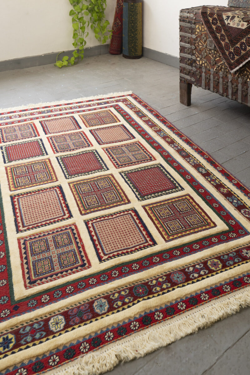 Contemporary Sirjan Afshar Fine Pile Soumak Persian Rug 177*133Cm - Image 2