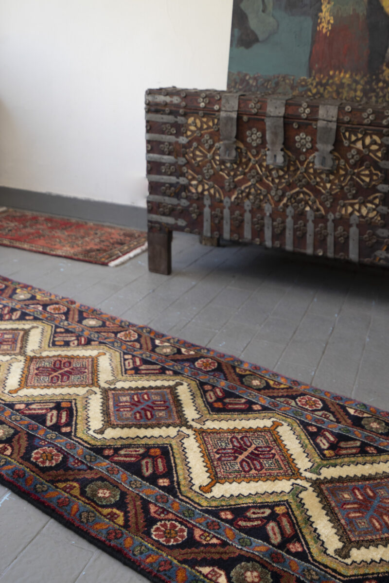 Hamadan Koliai Fine Howzi Persian Carpet Runner 275*72Cm - Image 3