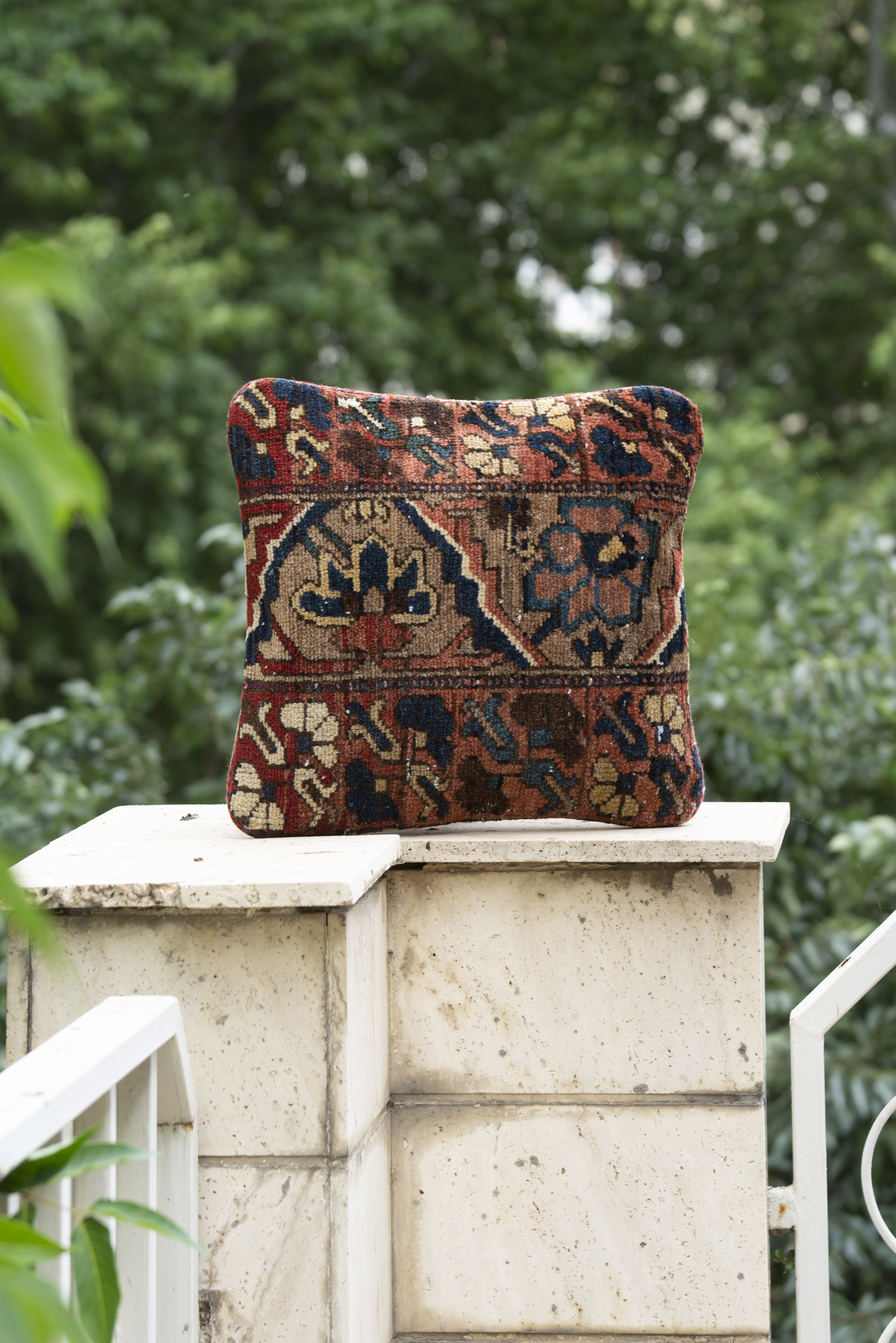 CUS201-Cushion-1 Antique Bakhtiari Carpet Cushion 45*45cm - Image 1