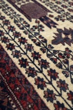 Semi Antique Baluch Fine Vases Persian Carpet Runner 202*90CM - Image 5