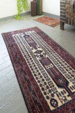 Semi Antique Baluch Fine Vases Persian Carpet Runner 202*90CM - Image 2