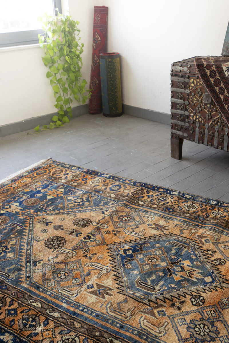 Antique Zanjan Lachak Toranj Carpet 280*135Cm - Image 2