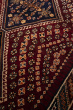 Qashqai Triple-Medallion Rug, Shesh-Boluki Cluster, c.1950, 254*63CM - Image 4