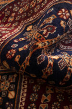 Qashqai Triple-Medallion Rug, Shesh-Boluki Cluster, c.1950, 254*63CM - Image 9