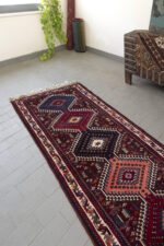 Yalame Fine Howzi Persian Carpet Runner 1970s 330*90CM - Image 2
