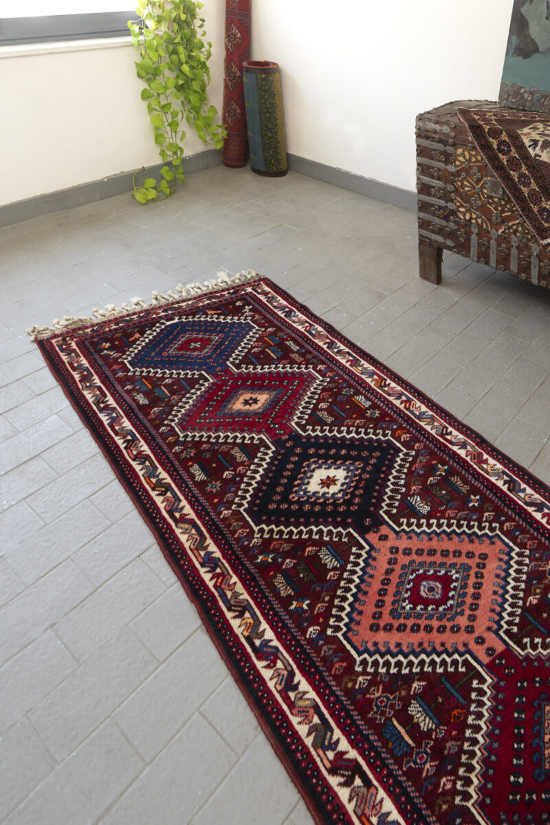 Yalame Fine Howzi Persian Carpet Runner 1970S 330*90Cm - Image 2