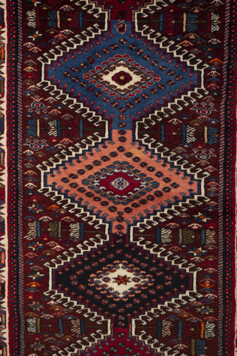 Yalame Fine Howzi Persian Carpet Runner 1970S 330*90Cm - Image 3