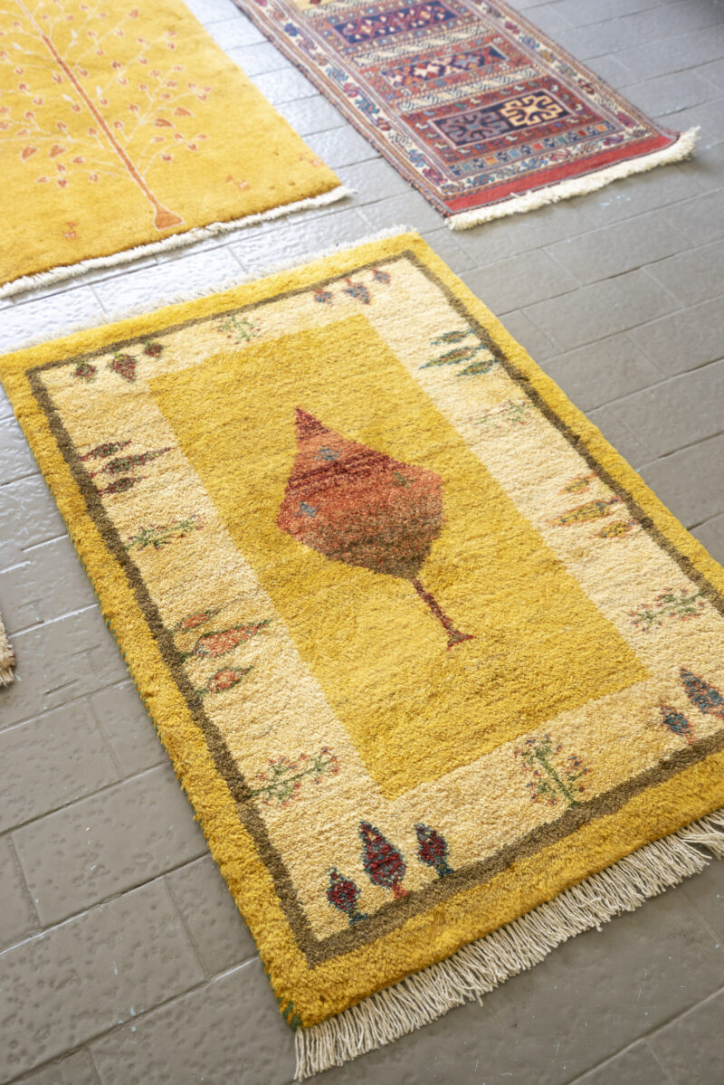 New Weave Qashqai Yellow Tree Persian Gabbeh 91*62CM - Image 2