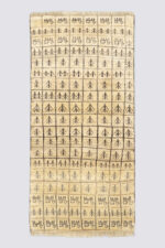 Vintage Qashqai self dye Fields Gabbeh Runner 163*80CM