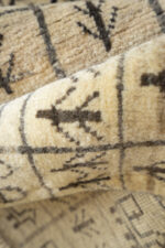 Vintage Qashqai self dye Fields Gabbeh Runner 163*80CM - Image 4