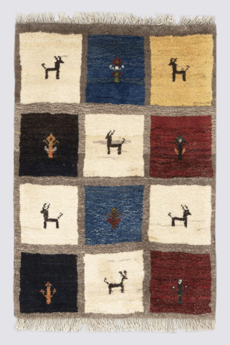 Small Qashqai Checkered Gabbeh
