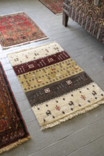 New Weave Qashqai Stripes Flora and Fauna Persian Gabbeh 92*60CM - Image 2