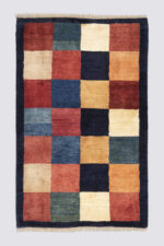 Qashqai checkered Gabbeh