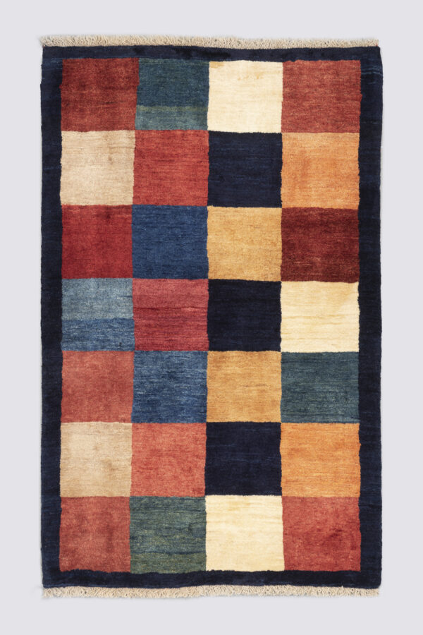 Qashqai checkered Gabbeh