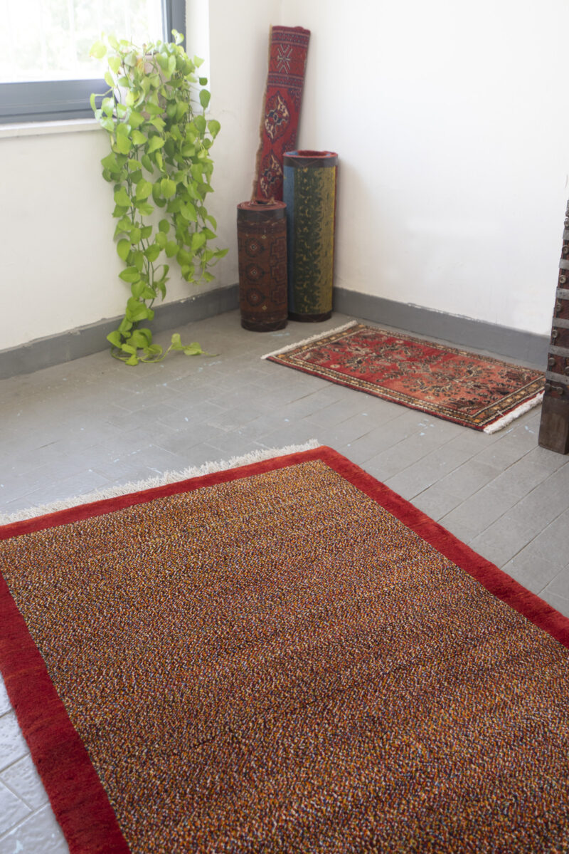 New Weave Fine Qashqai Micro Checkered Persian Gabbeh 156*99CM - Image 2