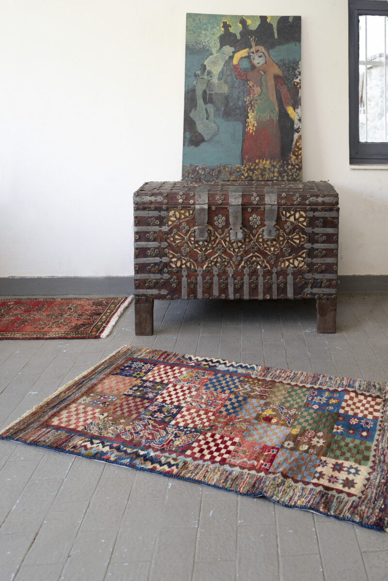 Checkered Qashqai Gabbeh 130*74Cm - Image 2