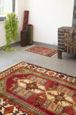 Qashqai DoghozLoo Green 3 Toranj Gabbeh 212*125CM - Image 2