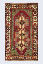 Qashqai DoghozLoo Green 3 Toranj Gabbeh 212*125CM