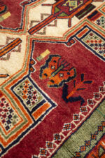 Qashqai DoghozLoo Green 3 Toranj Gabbeh 212*125CM - Image 7
