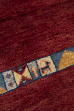 Contemporary Qashqai Fine Plain Field Gabbeh 162*118CM - Image 5