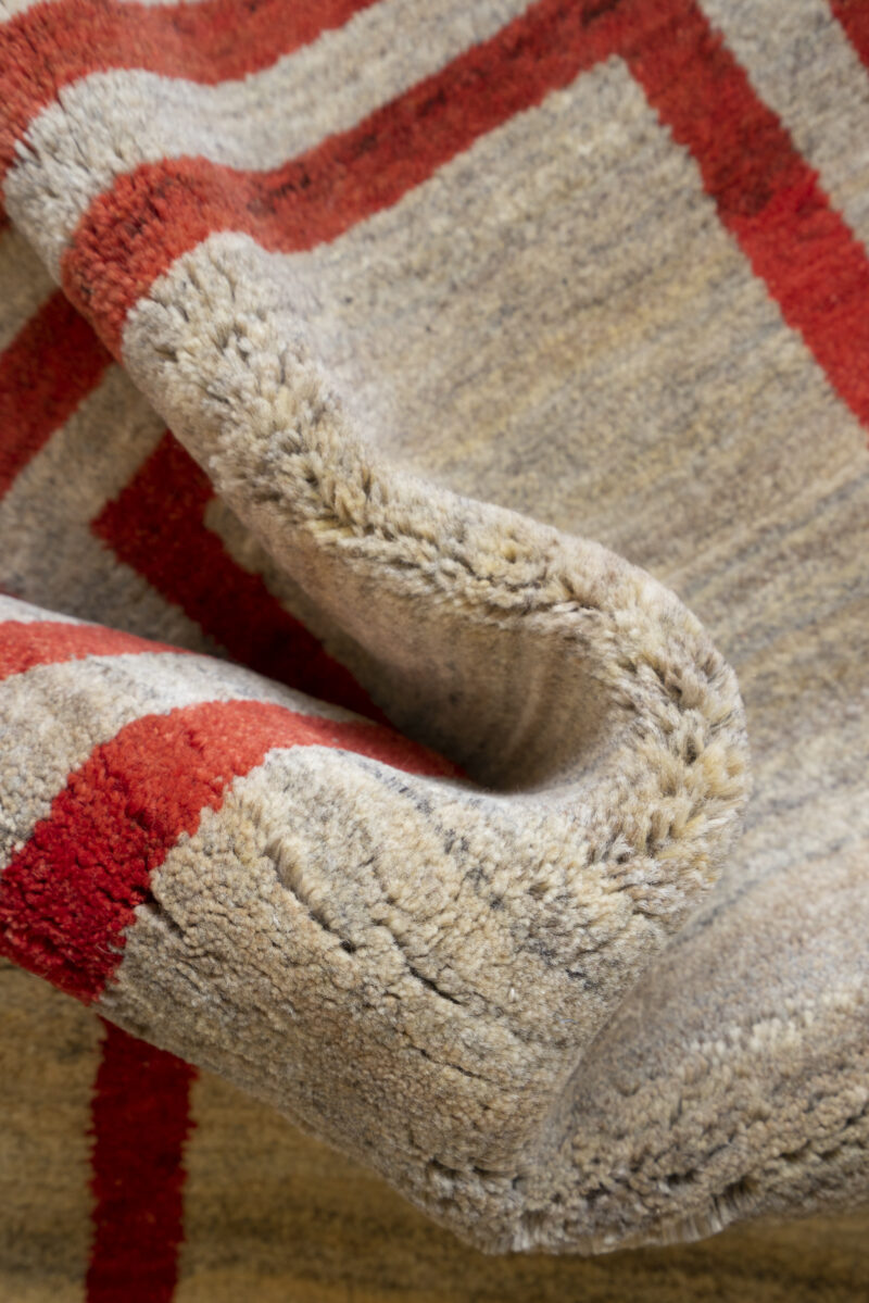 New Weave Qashqai Plain Fields Persian Gabbeh 151*94Cm - Image 3