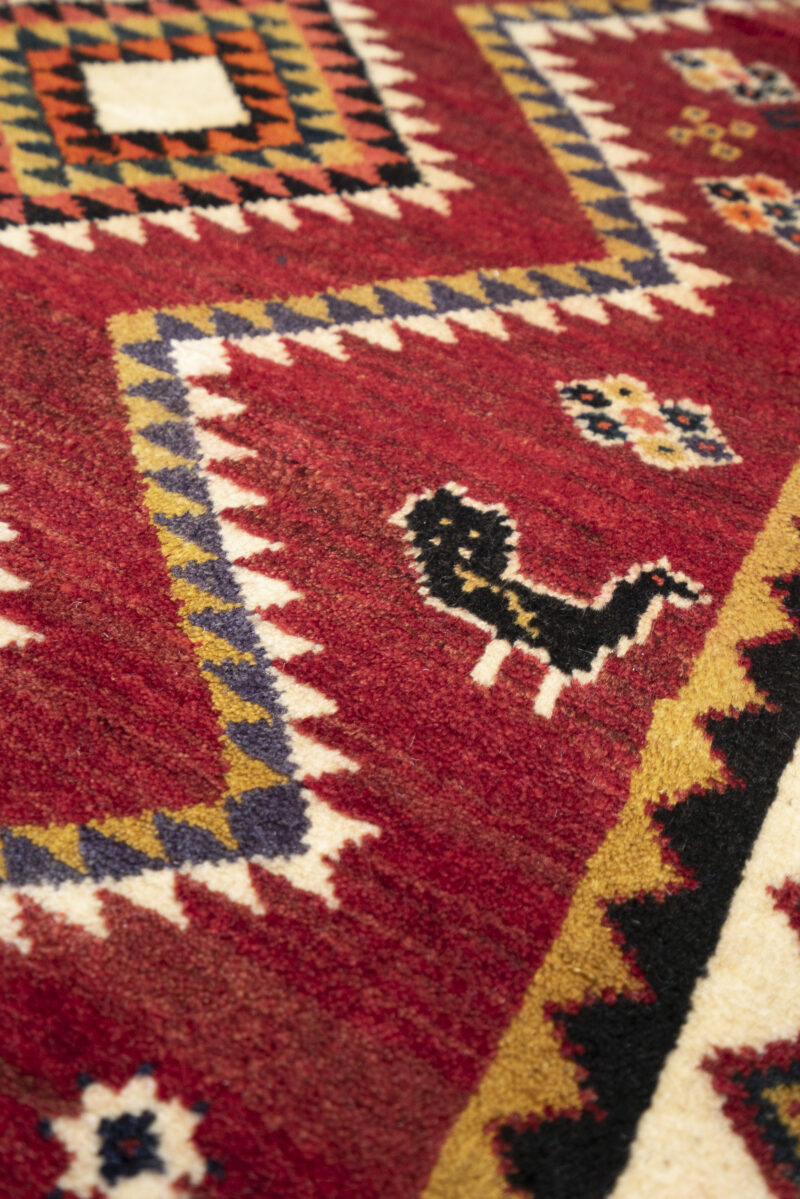 Qashqai Doghozloo Persian Gabbeh Runner 342*106Cm - Image 3