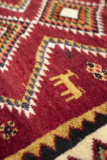Qashqai DoghozLoo Persian Gabbeh Runner 342*106CM - Image 4