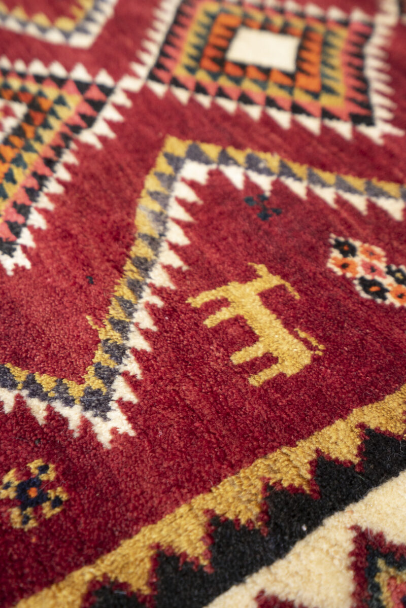 Qashqai Doghozloo Persian Gabbeh Runner 342*106Cm - Image 4