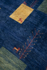 Qashqai Fine Navy abstract Landscape Gabbeh 192*145CM - Image 6