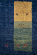 Qashqai Fine Navy abstract Landscape Gabbeh 192*145CM - Image 3