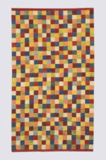 New Weave Bijar Fine Checkered Alvan Kilim 204*118CM