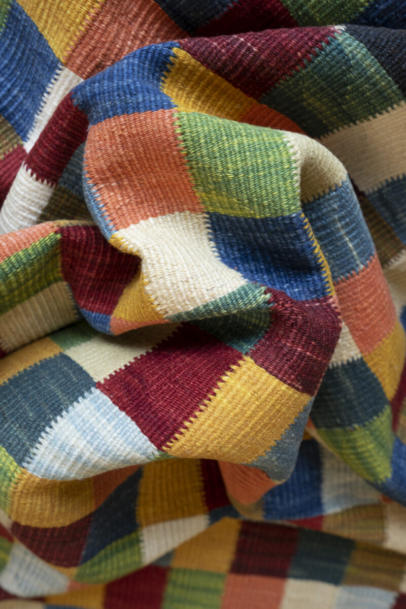 New Weave Bijar Fine Checkered Alvan Kilim 317*205Cm - Image 4