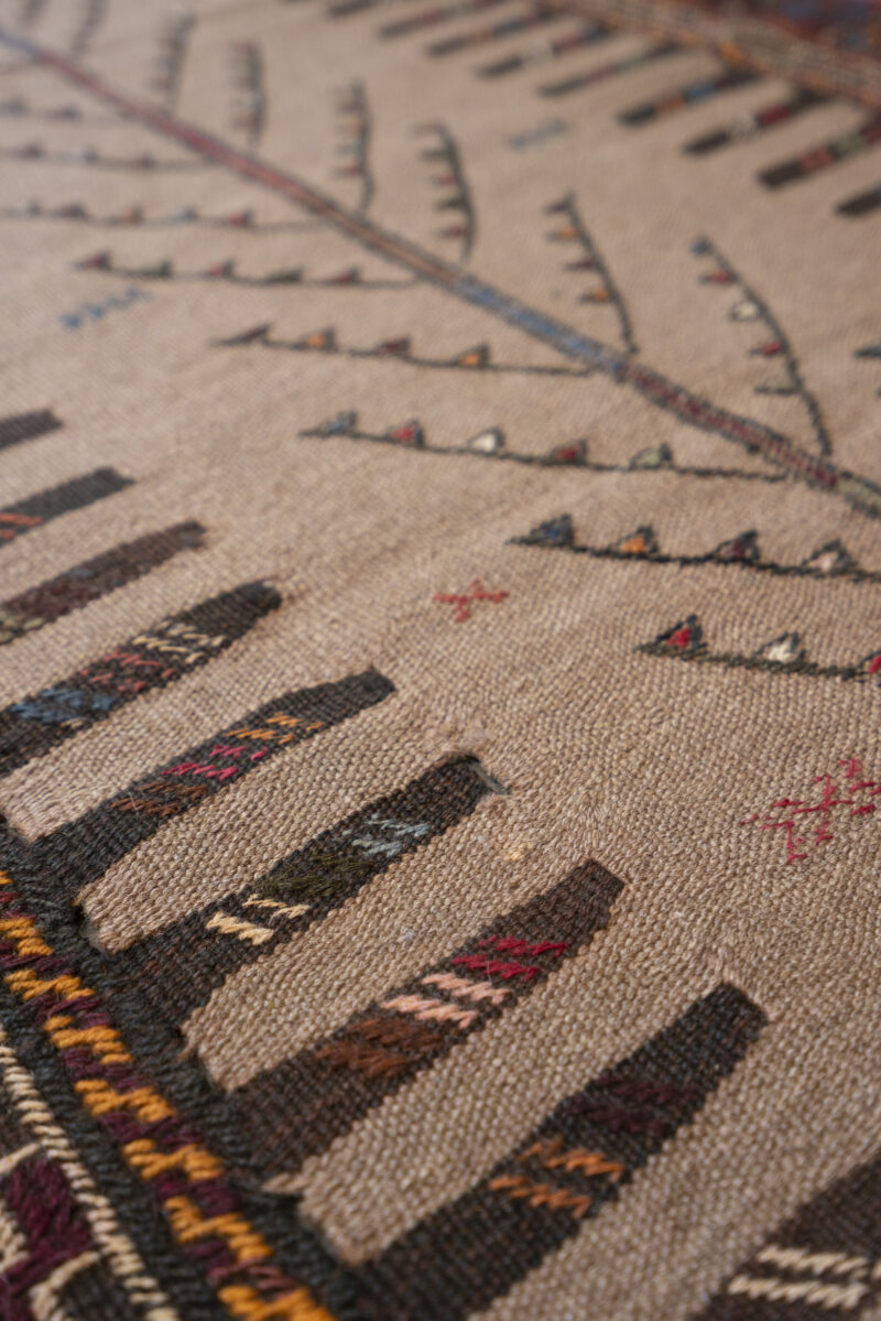 Quchan Fine Kurmanj Sofreh Persian Kilim Runner 191*96Cm - Image 3