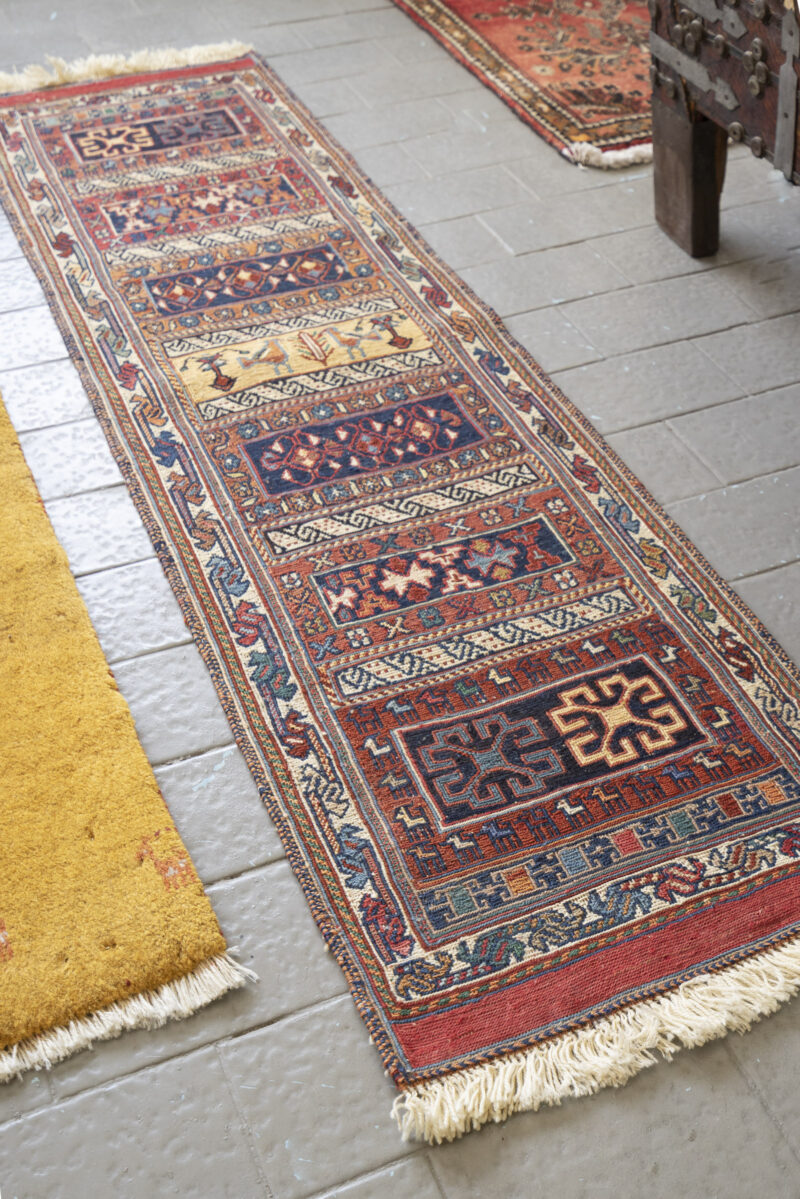 Sirjan Fine Soumak Persian Kilim Runner 142*44Cm - Image 2