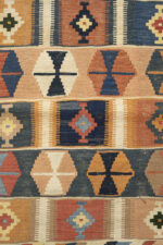 Qashqai Combs Kilim Geometric Bands c.1980s 275*134CM - Image 5