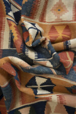 Qashqai Combs Kilim Geometric Bands c.1980s 275*134CM - Image 6