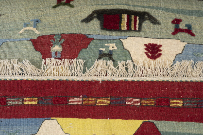 Vintage Qashqai Landscape Gabbeh/Kilim - Image 5