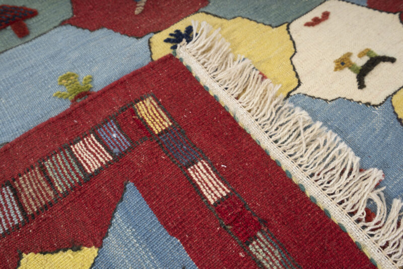 Vintage Qashqai Landscape Gabbeh/Kilim - Image 6