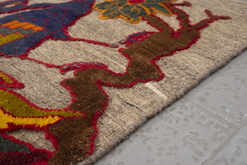New Weave Fine Sirjan Peacock Carpet/Kilim 86*70Cm - Image 3