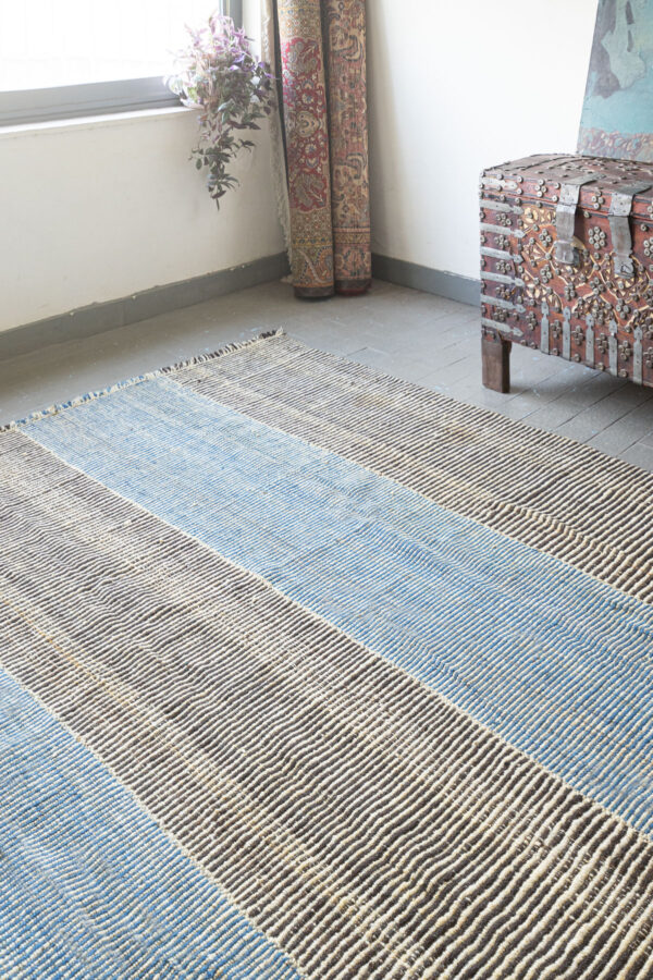 RJ010 Contemporary Mazandaran Minimalist Ikat Design Kilim 2