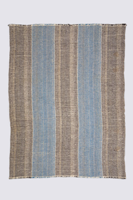 Contemporary Mazandaran Minimalist Ikat Design Kilim