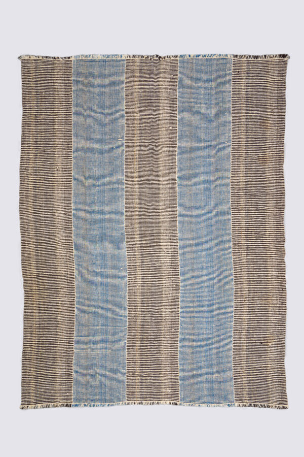 Contemporary Mazandaran Minimalist Ikat Design Kilim