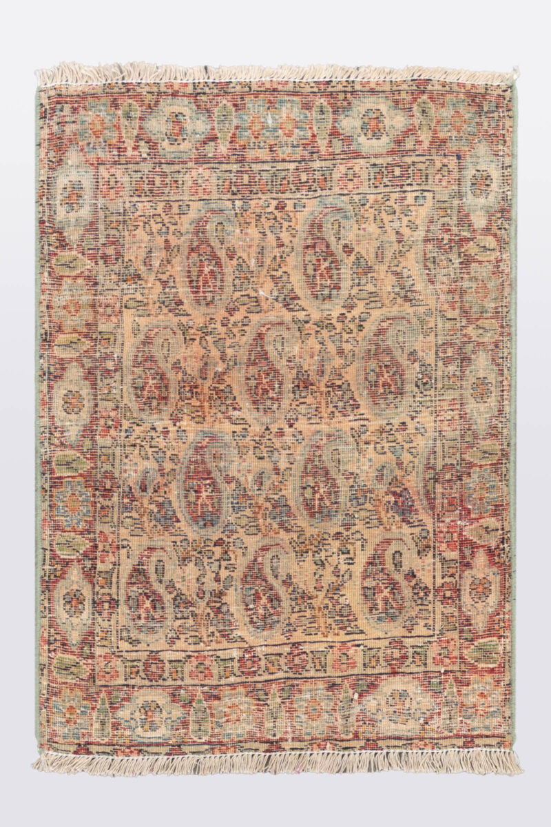 Antique Fine Boteh Aqta Carpet 63*46Cm - Image 2