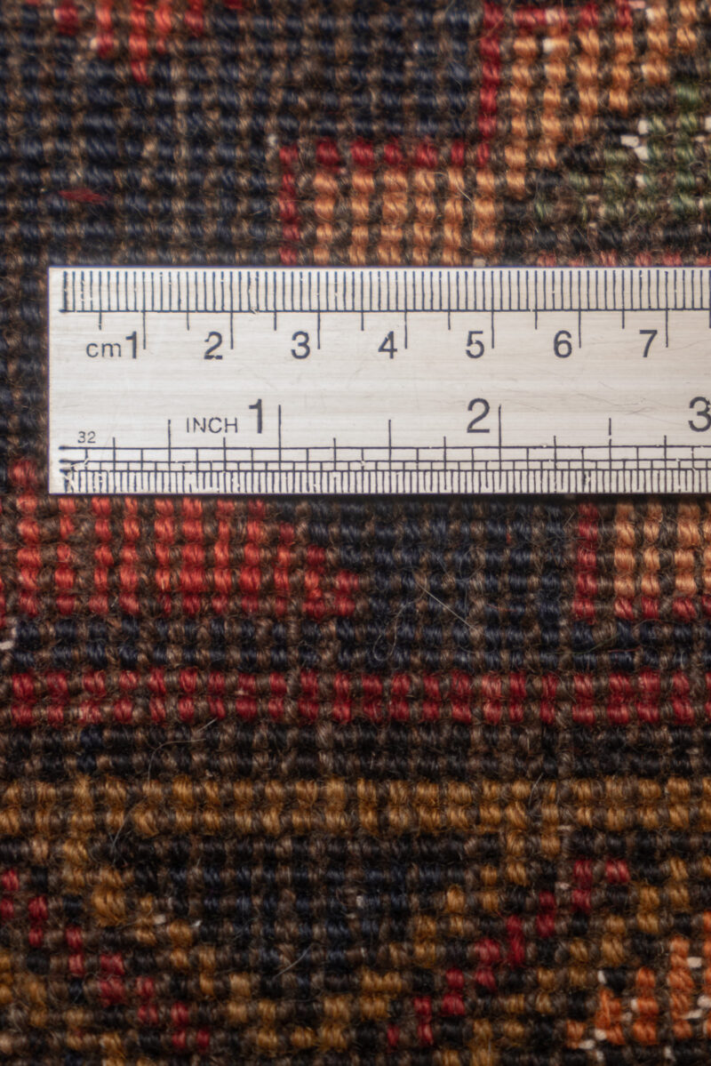 Antique Qara Dagh Caucasian Triple Toranj Carpet 304*121Cm - Image 2