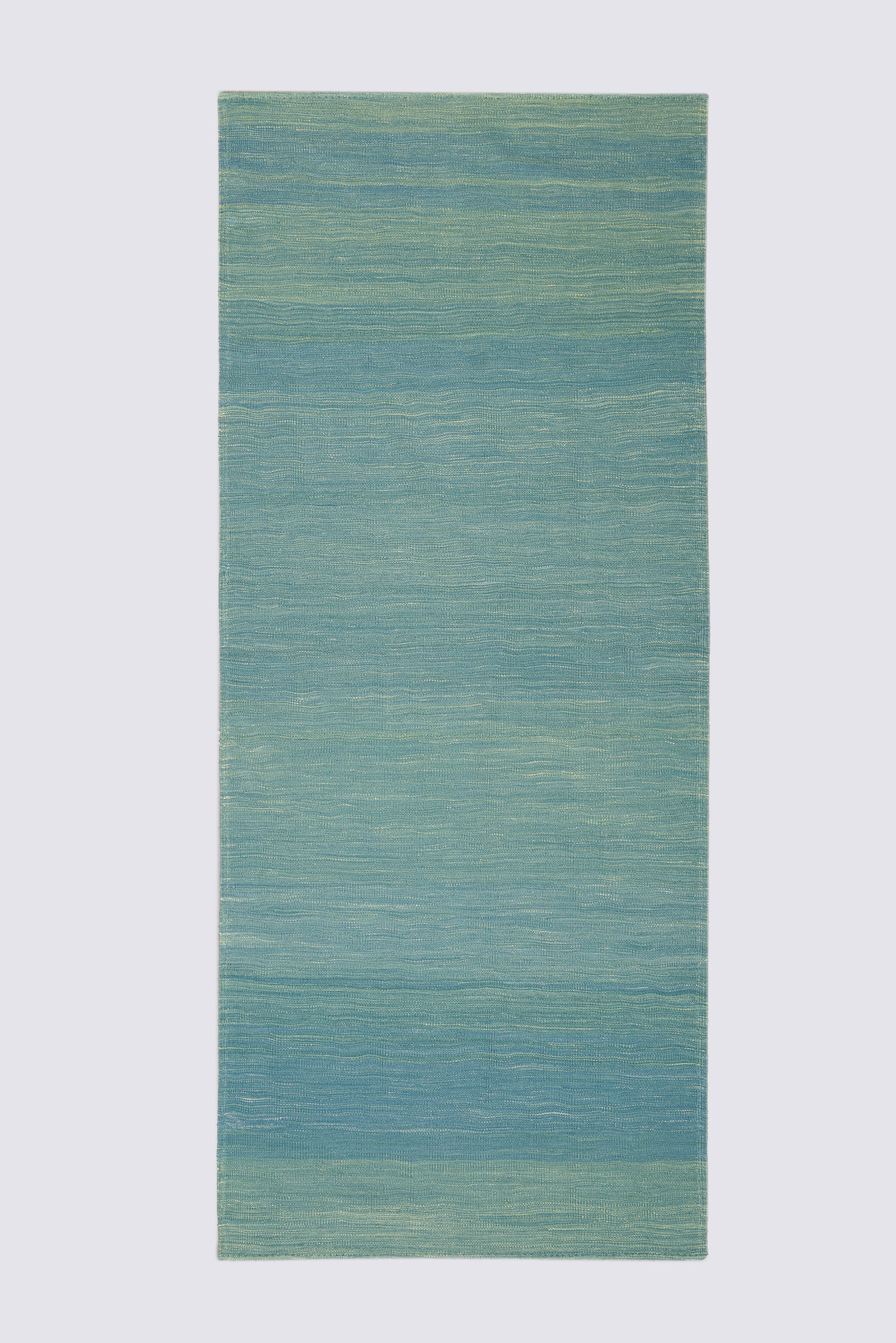 Rk237-Edit Mazandaran Minimalist Blue Field Kilim Runner